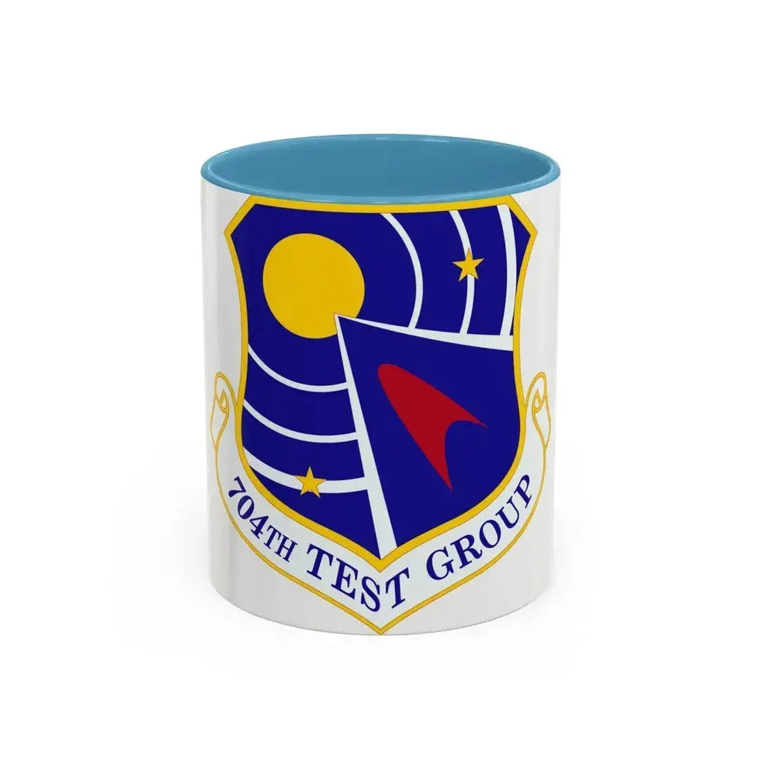 704 Test Group AFMC (U.S. Air Force) Accent Coffee Mug 11oz Light Blue - Go Mug Yourself