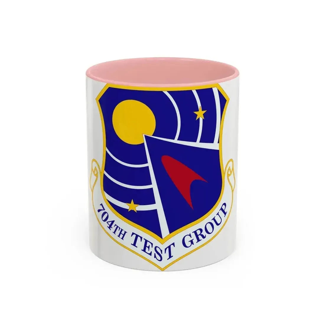 704 Test Group AFMC (U.S. Air Force) Accent Coffee Mug 11oz Pink - Go Mug Yourself