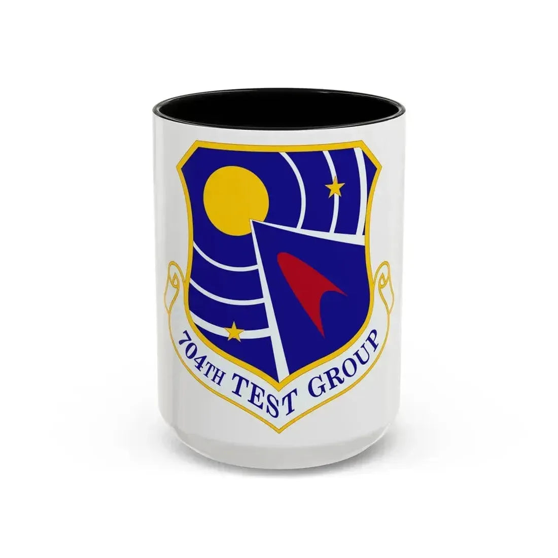 704 Test Group AFMC (U.S. Air Force) Accent Coffee Mug 15oz Black - Go Mug Yourself