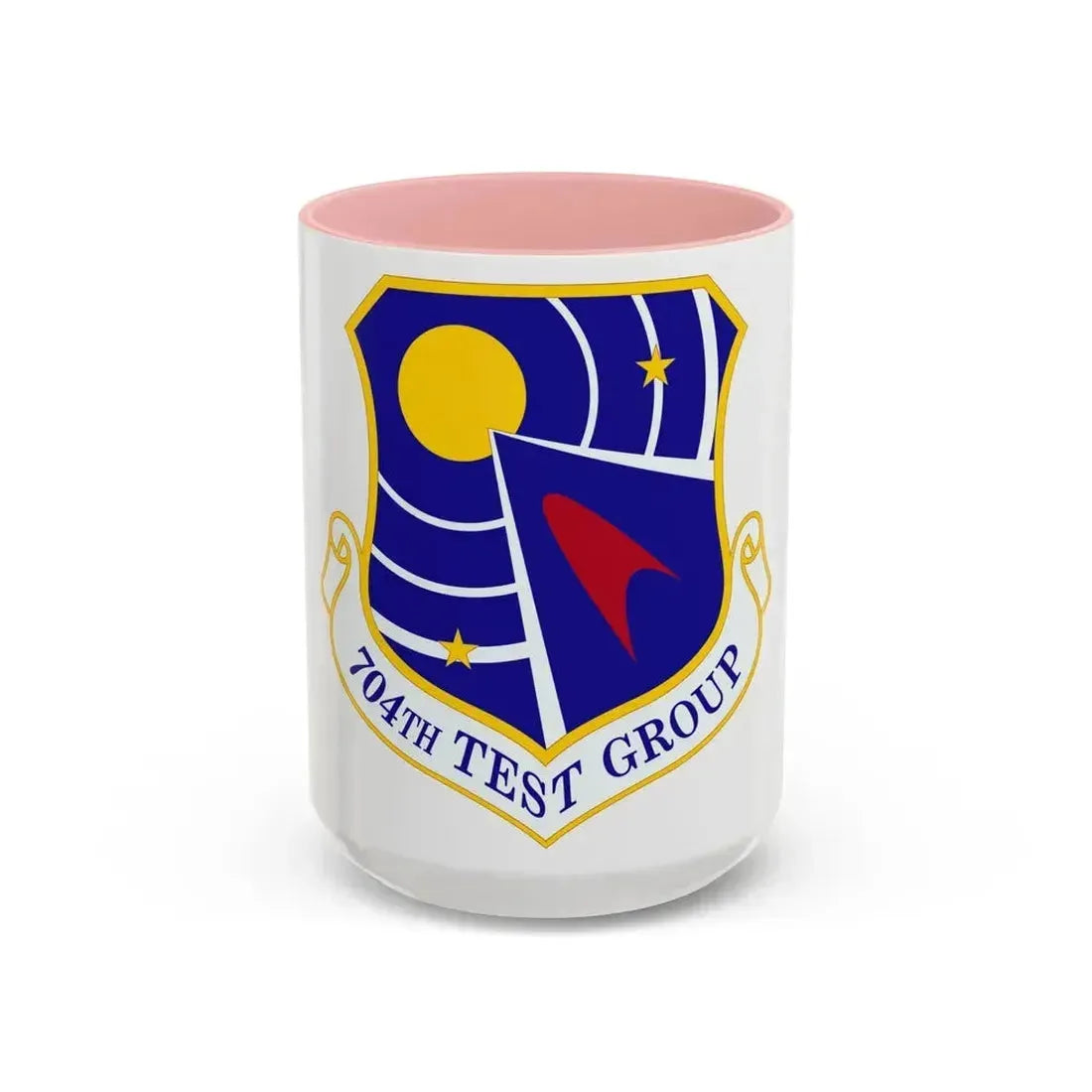 704 Test Group AFMC (U.S. Air Force) Accent Coffee Mug 15oz Pink - Go Mug Yourself