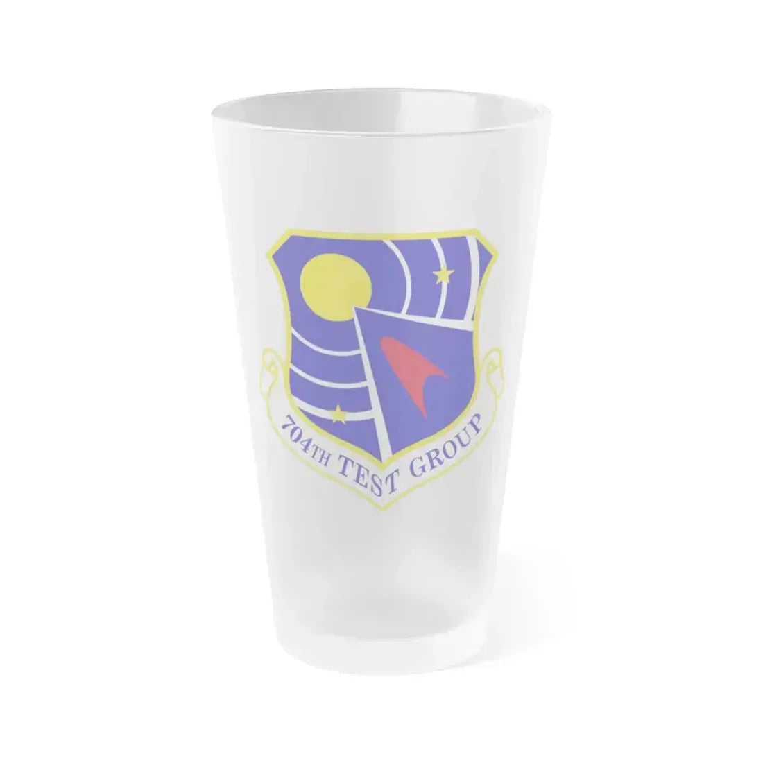 704 Test Group AFMC (U.S. Air Force) Frosted Pint Glass 16oz 16oz Frosted - Go Mug Yourself