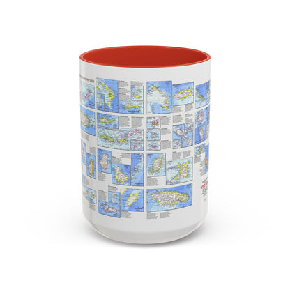 West Indies - Tourist Islands (1981) (Map) Accent Coffee Mug