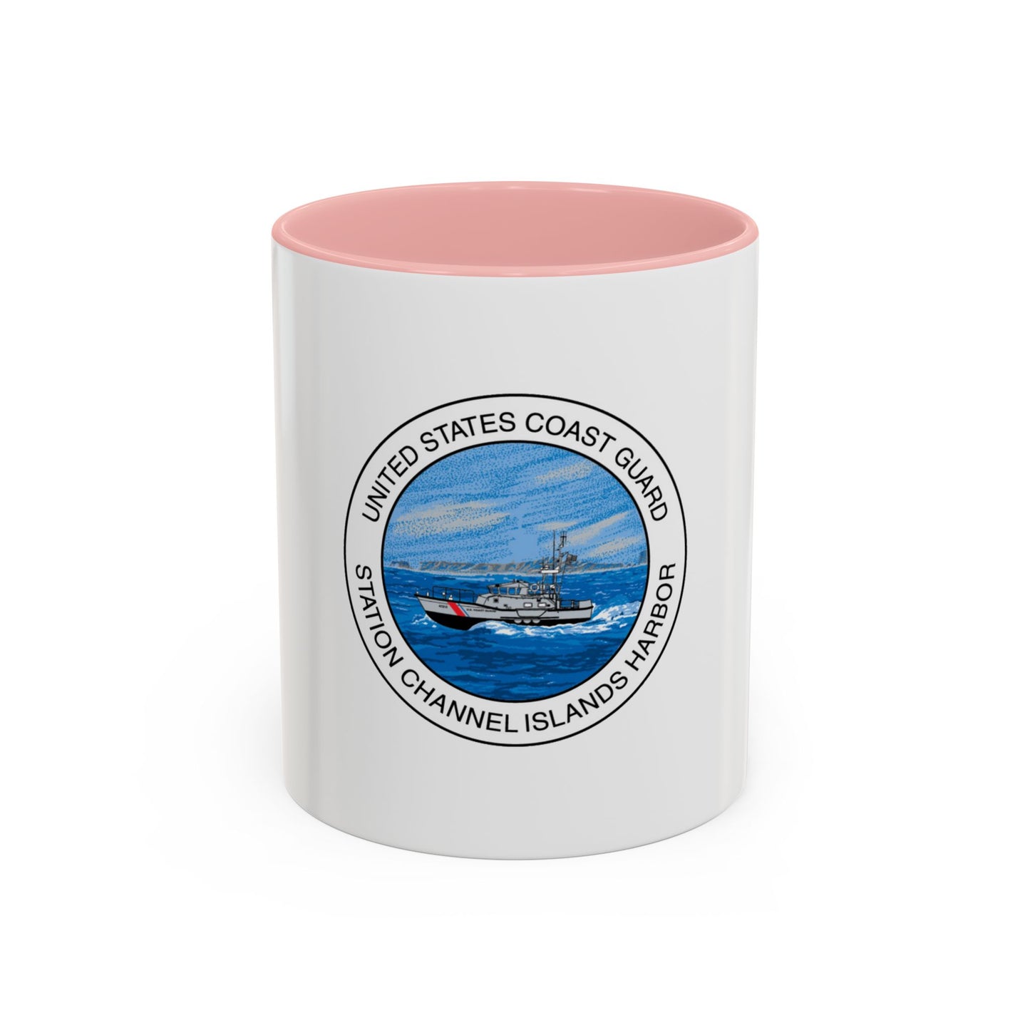 USCG Station Channel Islands Harbor (U.S. Coast Guard) Accent Coffee Mug