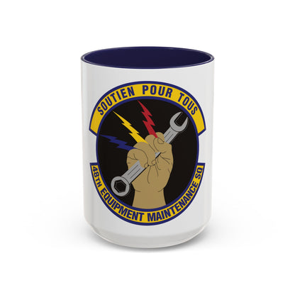 48th Equipment Maintenance Squadron (U.S. Air Force) Accent Coffee Mug