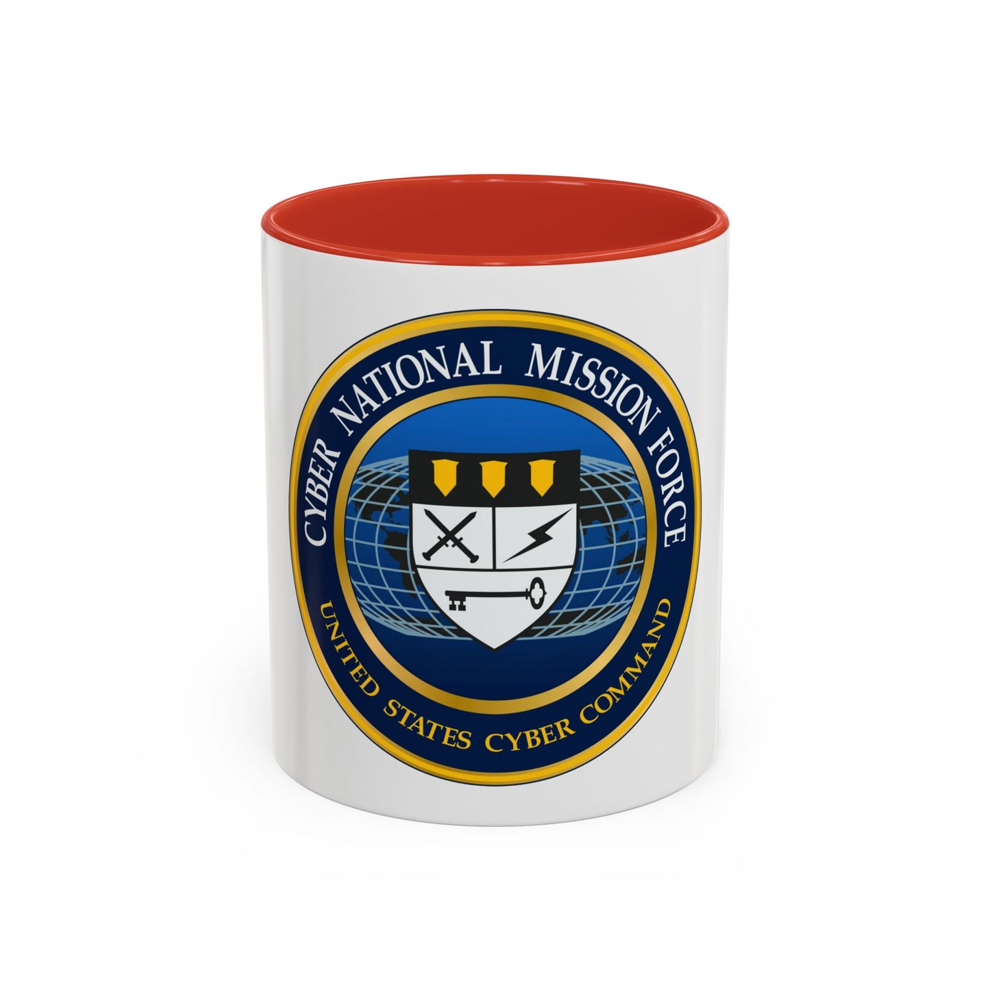 Cyber National Mission Force (U.S. Army) Accent Coffee Mug