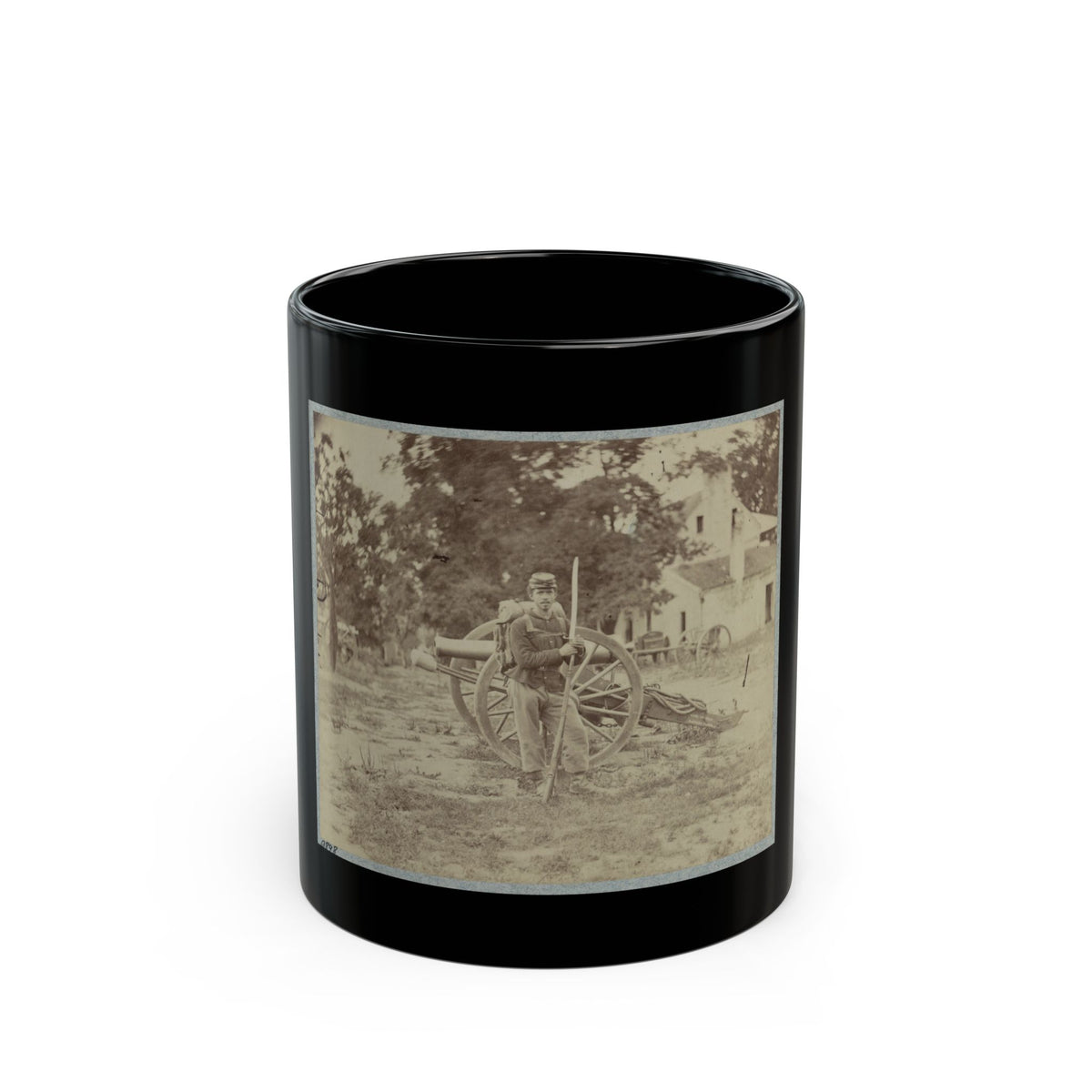 22d New York State Militia Near Harpers Ferry, Va., 1861 I.E.1862 027 (U.S. Civil War) Black Coffee Mug