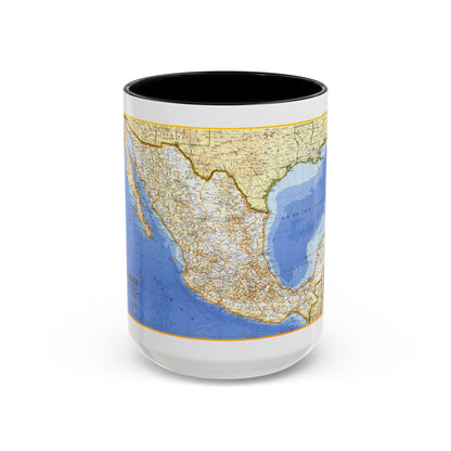 Central America - Mexico (1973) (Map) Accent Coffee Mug