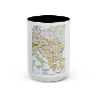 Europe - Central & the Balkan States (1951) (Map) Accent Coffee Mug