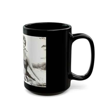 Kim Novak #235 (Vintage Female Icon) Black Coffee Mug-Go Mug Yourself