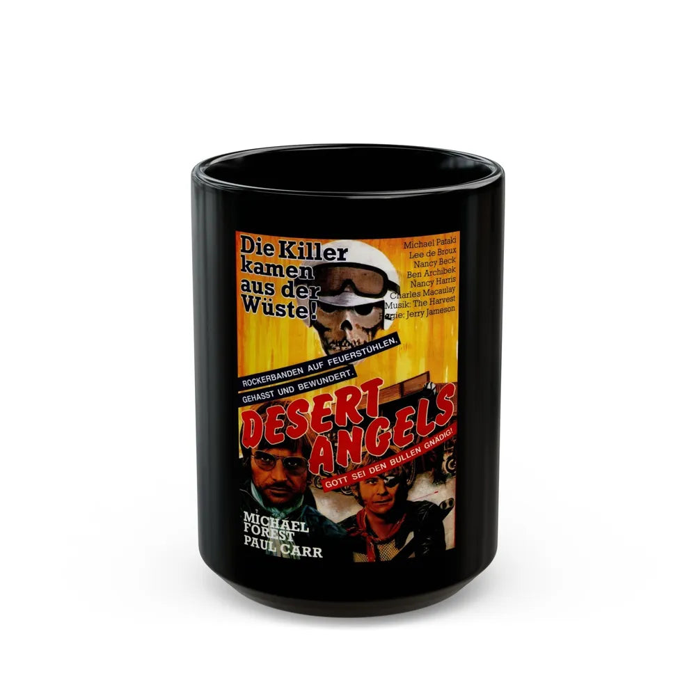 DESERT ANGELS (DIRT GANG) 1972 Movie Poster - Black Coffee Mug-15oz-Go Mug Yourself