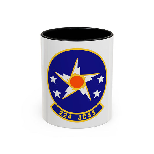 224th Joint Communications Support Squadron (U.S. Air Force) Accent Coffee Mug