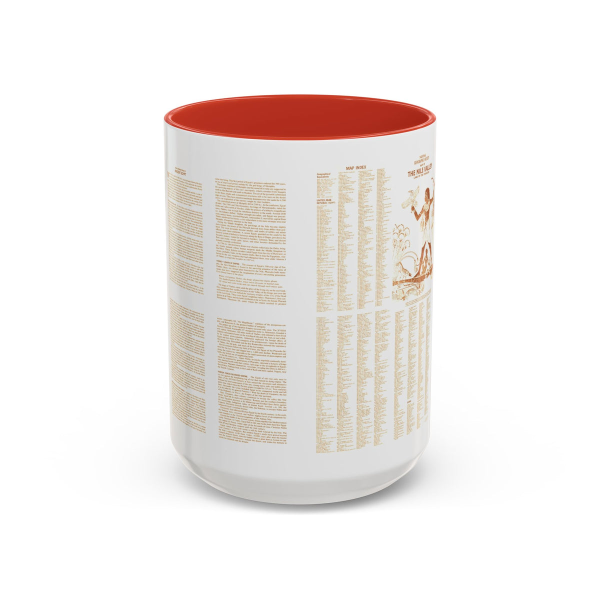 Egypt - Your Introduction to Ancient (1965) (Map) Accent Coffee Mug