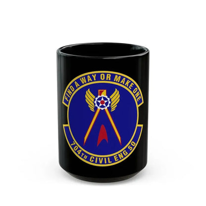 704th Civil Engineer Squadron (U.S. Air Force) Black Coffee Mug 15oz - Go Mug Yourself