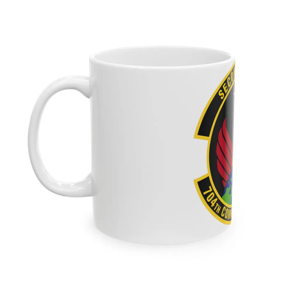 704th Communications Squadron (U.S. Air Force) White Coffee Mug-Go Mug Yourself