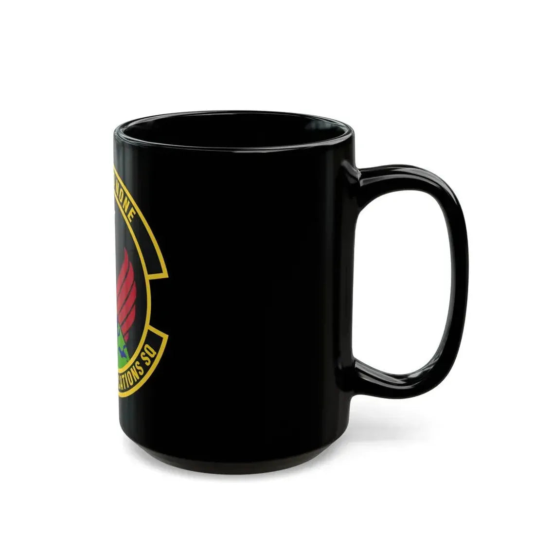 704th Communications Squadron (U.S. Air Force) Black Coffee Mug - Go Mug Yourself