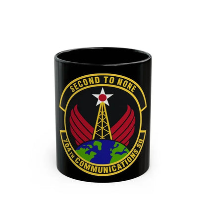 704th Communications Squadron (U.S. Air Force) Black Coffee Mug - Go Mug Yourself