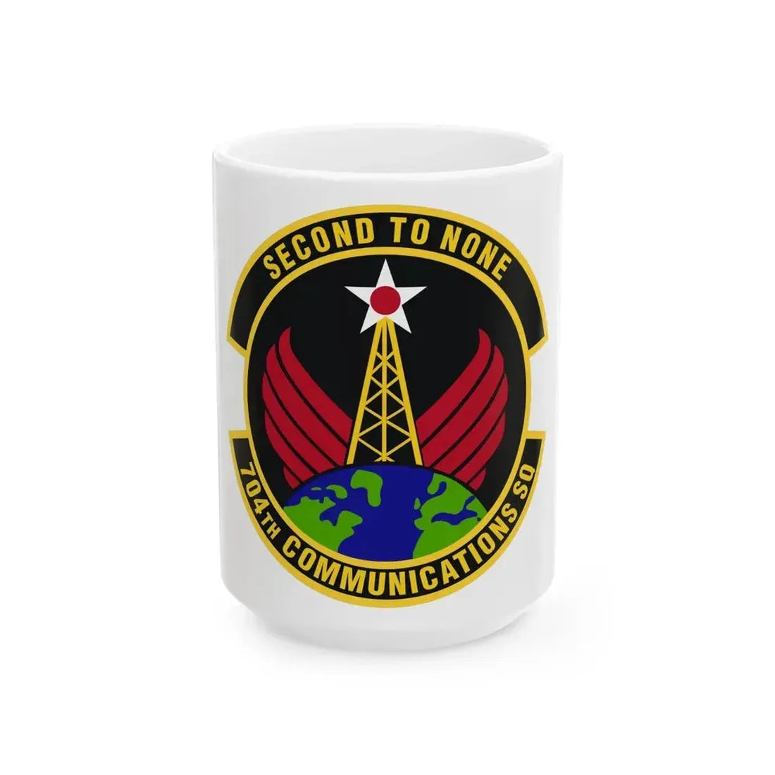 704th Communications Squadron (U.S. Air Force) White Coffee Mug 15oz - Go Mug Yourself