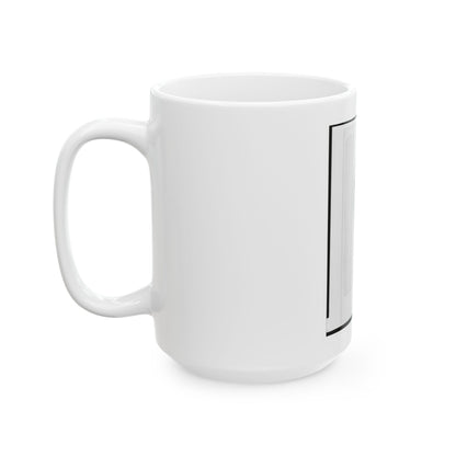 Brigadier General Jefferson Columbus Davis, Union Officer, Bust Portrait, Facing Front (U.S. Civil War) White Coffee Mug