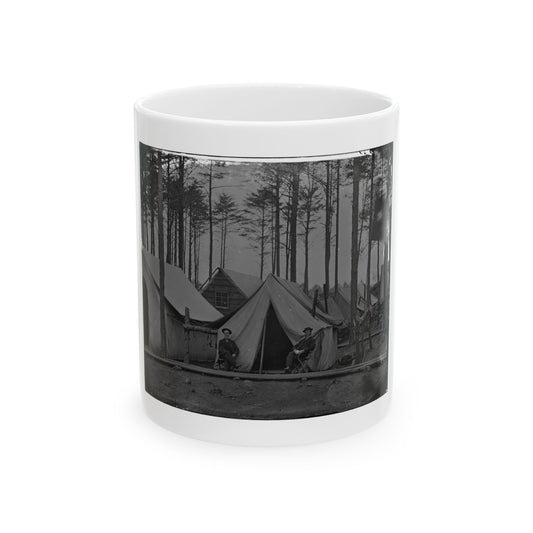 Brandy Station, Virginia. Winter Camp Of Chief Commissary Army Of The Potomac (U.S. Civil War) White Coffee Mug