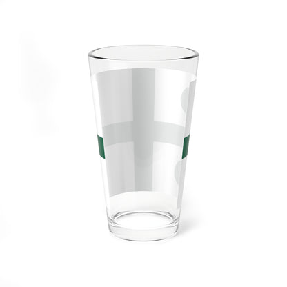 Rank flag of the South African Navy - Rear Admiral 1981-1994 (South Africa) Pint Glass 16oz