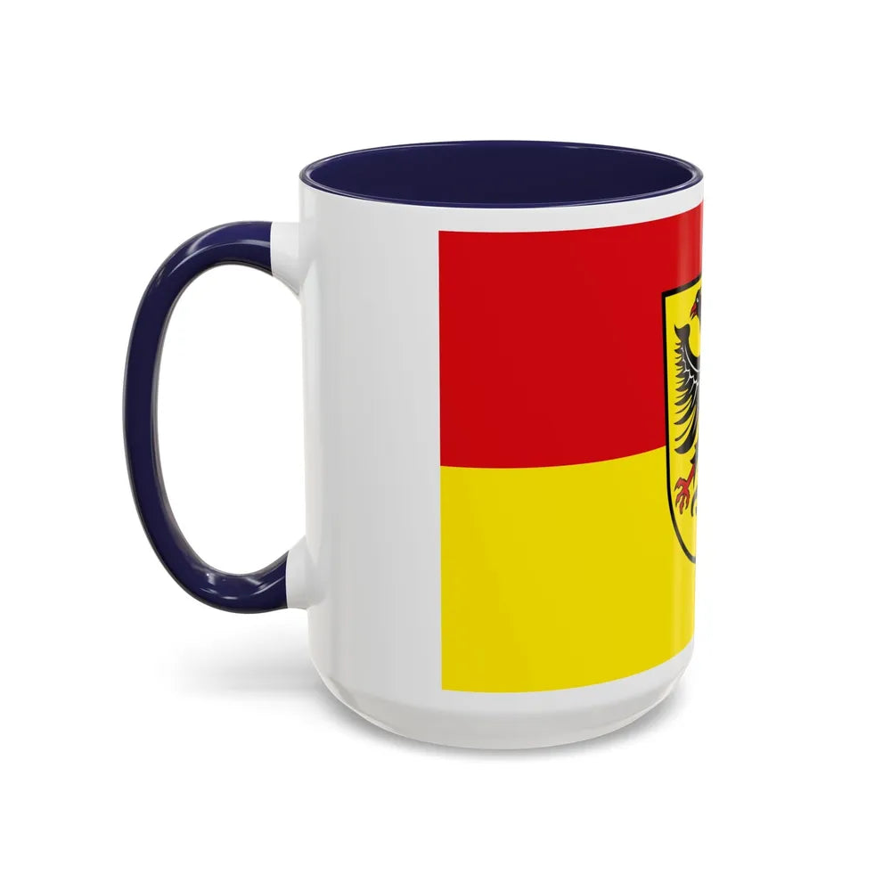 Flag of Biberach Germany - Accent Coffee Mug-Go Mug Yourself