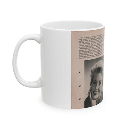 Kim Novak #141 - Scanned Mag. 66 Photos (Vintage Female Icon) White Coffee Mug-Go Mug Yourself