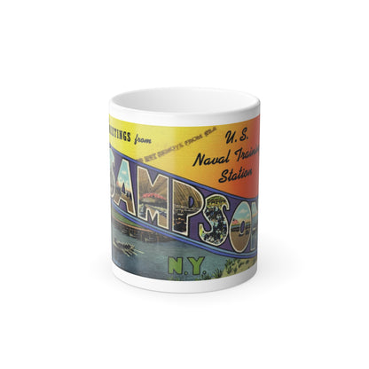 Greetings from Sampson NY (Greeting Postcards) Color Changing Mug 11oz