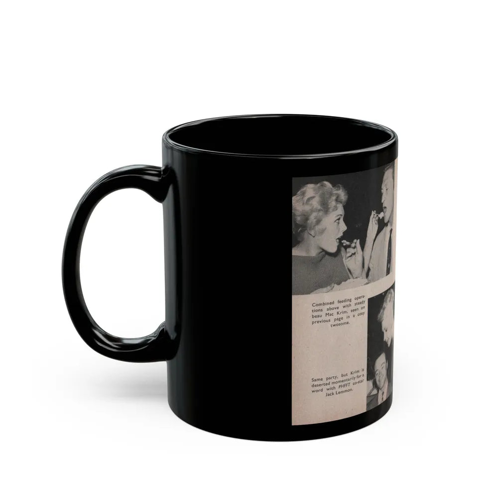 Kim Novak #158 - Scanned Mag. 66 Photos (Vintage Female Icon) Black Coffee Mug-Go Mug Yourself