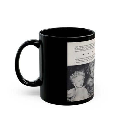 Terry Moore #465 - 66 PHOTOGRAPHS OF Terry MOORE U.K. Pocket Mag. Pages 60 & 61 (Vintage Female Icon) Black Coffee Mug-Go Mug Yourself