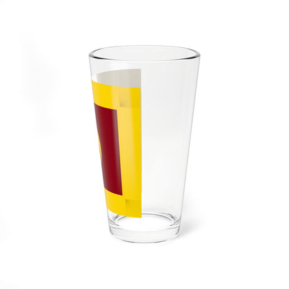 Flag of Naie Hokkaido fringed (Japan) Pint Glass 16oz