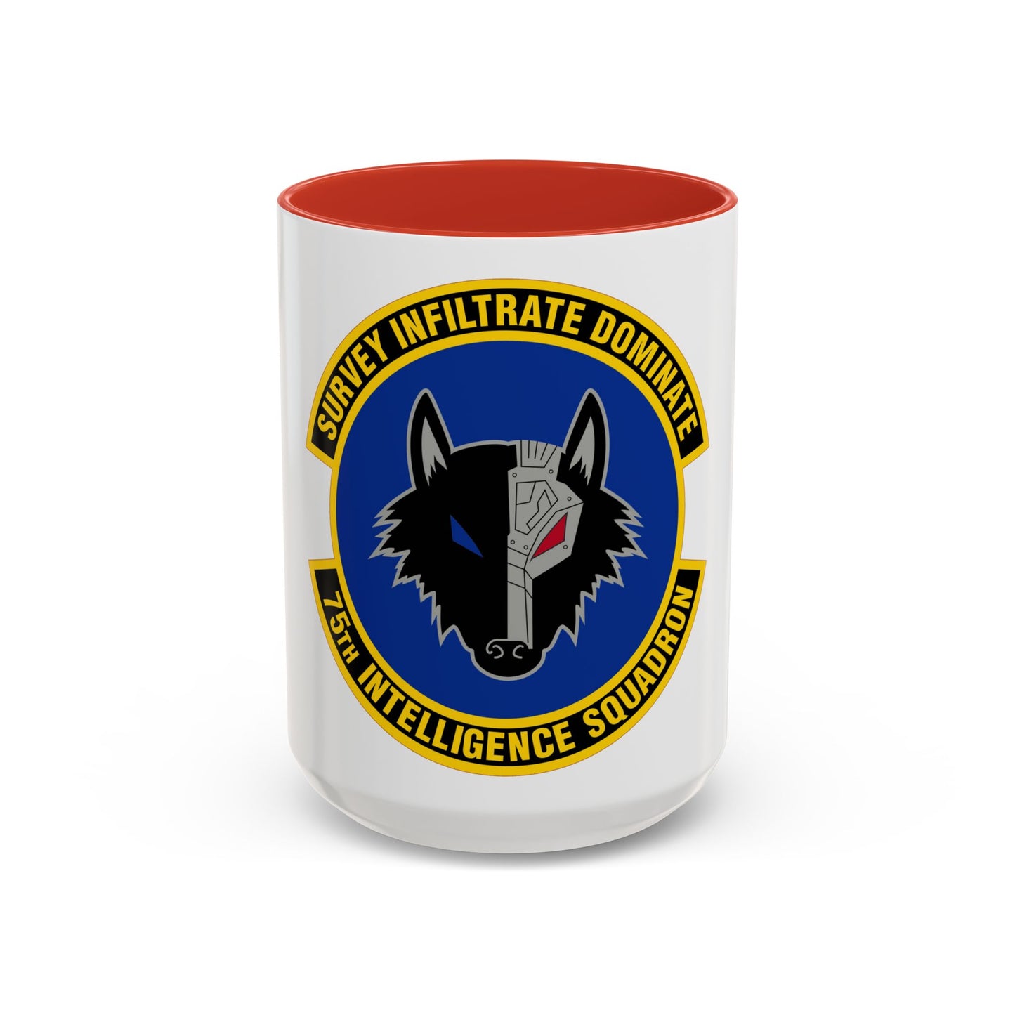 75 Intelligence Squadron ACC (U.S. Air Force) Accent Coffee Mug