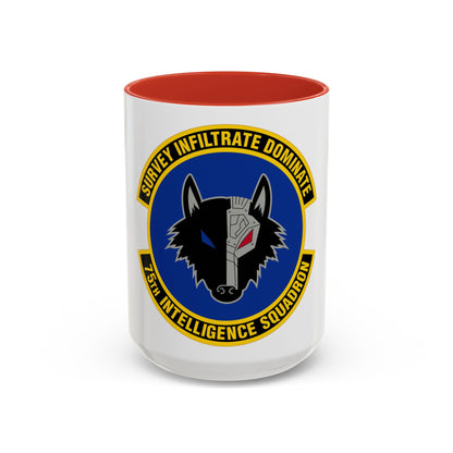 75 Intelligence Squadron ACC (U.S. Air Force) Accent Coffee Mug