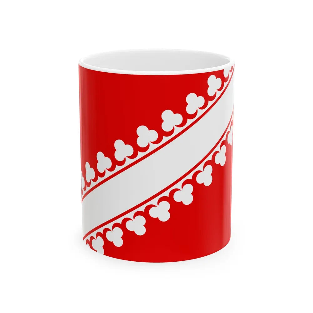 Flag of Bas Rhin France 2 - White Coffee Mug-11oz-Go Mug Yourself