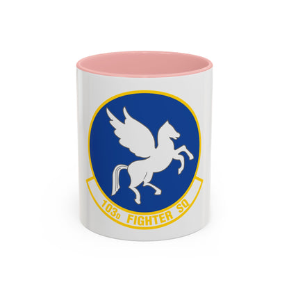 103d Fighter Squadron (U.S. Air Force) Accent Coffee Mug