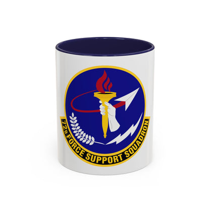 72d Force Support Squadron (U.S. Air Force) Accent Coffee Mug