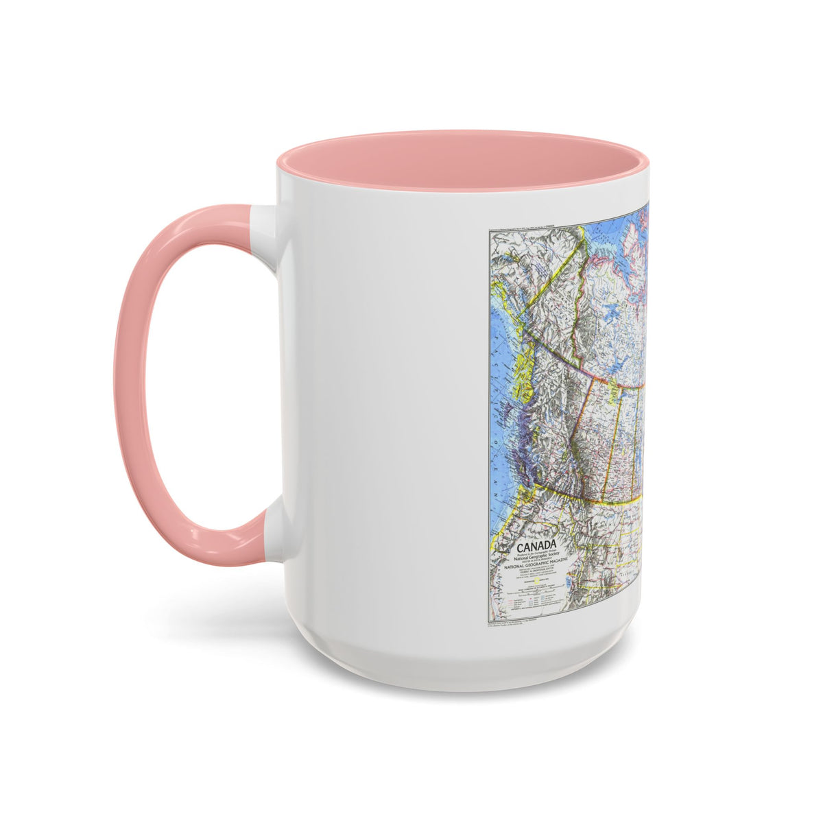 Canada (1972) (Map) Accent Coffee Mug
