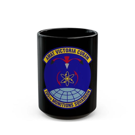 705th Munitions Squadron (U.S. Air Force) Black Coffee Mug-15oz-Go Mug Yourself