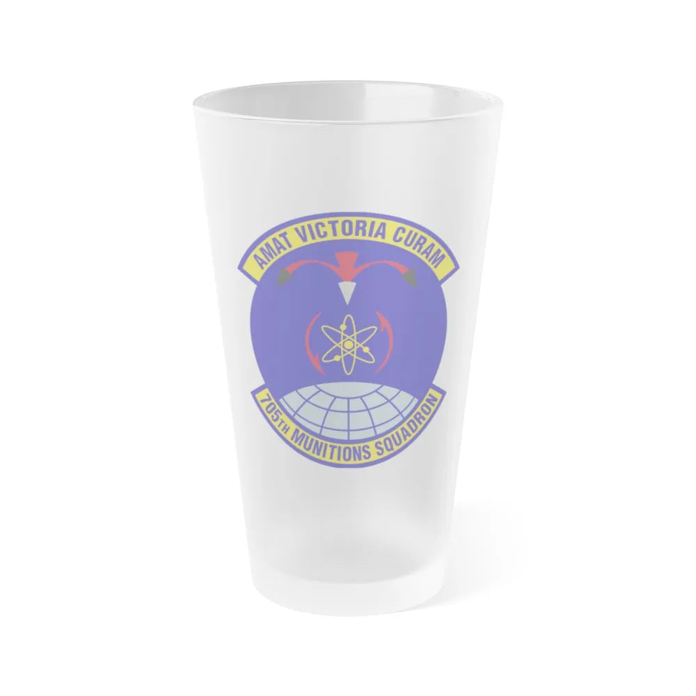 705th Munitions Squadron (U.S. Air Force) Frosted Pint Glass 16oz-16oz-Frosted-Go Mug Yourself