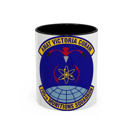 705th Munitions Squadron (U.S. Air Force) Accent Coffee Mug 11oz Black - Go Mug Yourself