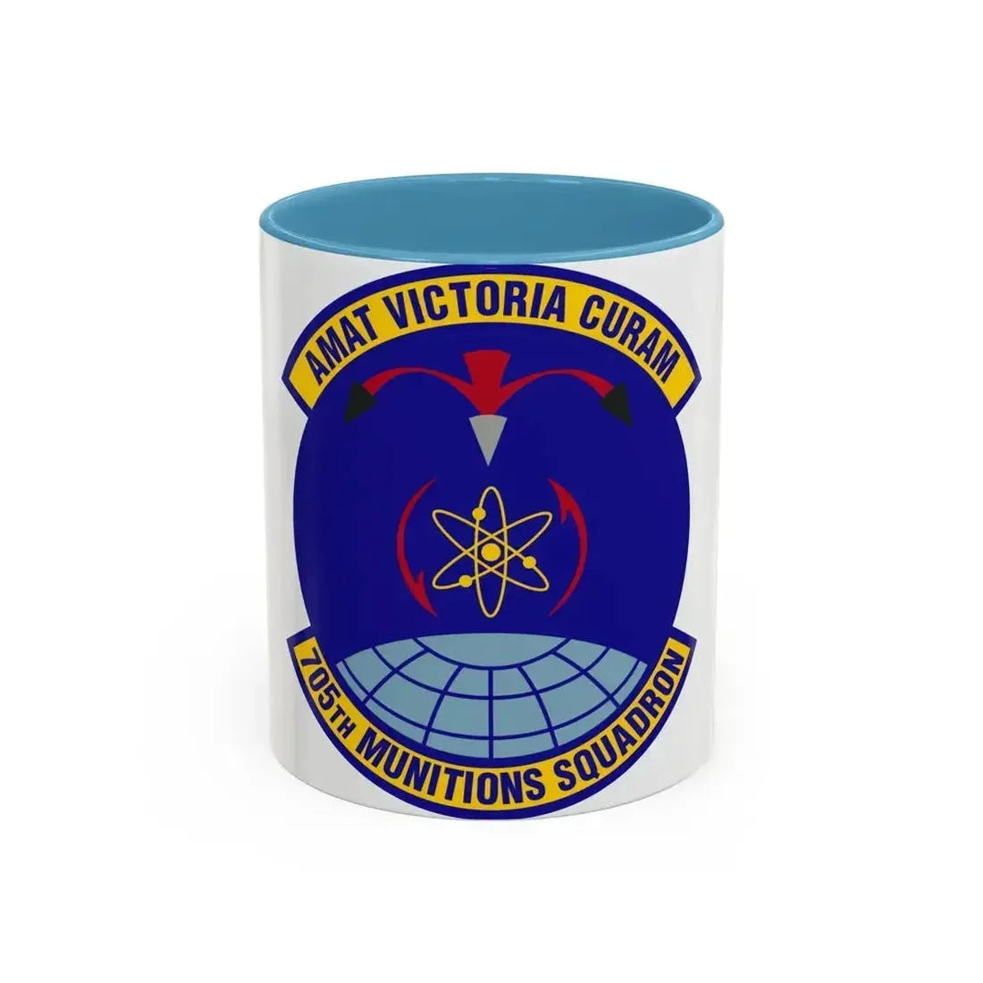 705th Munitions Squadron (U.S. Air Force) Accent Coffee Mug 11oz Light Blue - Go Mug Yourself