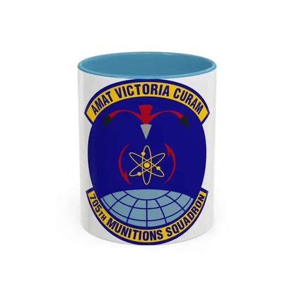 705th Munitions Squadron (U.S. Air Force) Accent Coffee Mug 11oz Light Blue - Go Mug Yourself