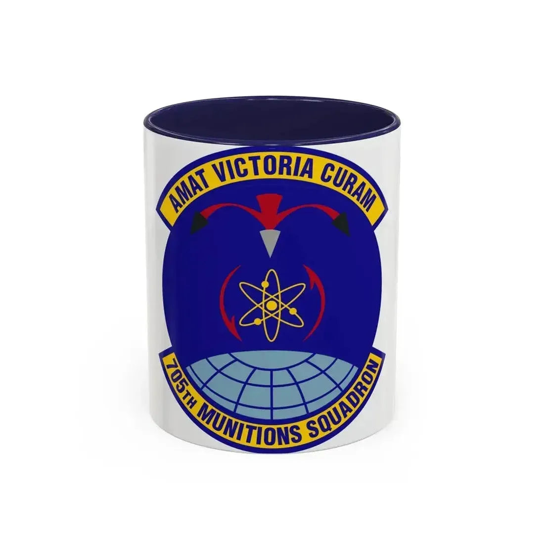 705th Munitions Squadron (U.S. Air Force) Accent Coffee Mug 11oz Navy - Go Mug Yourself