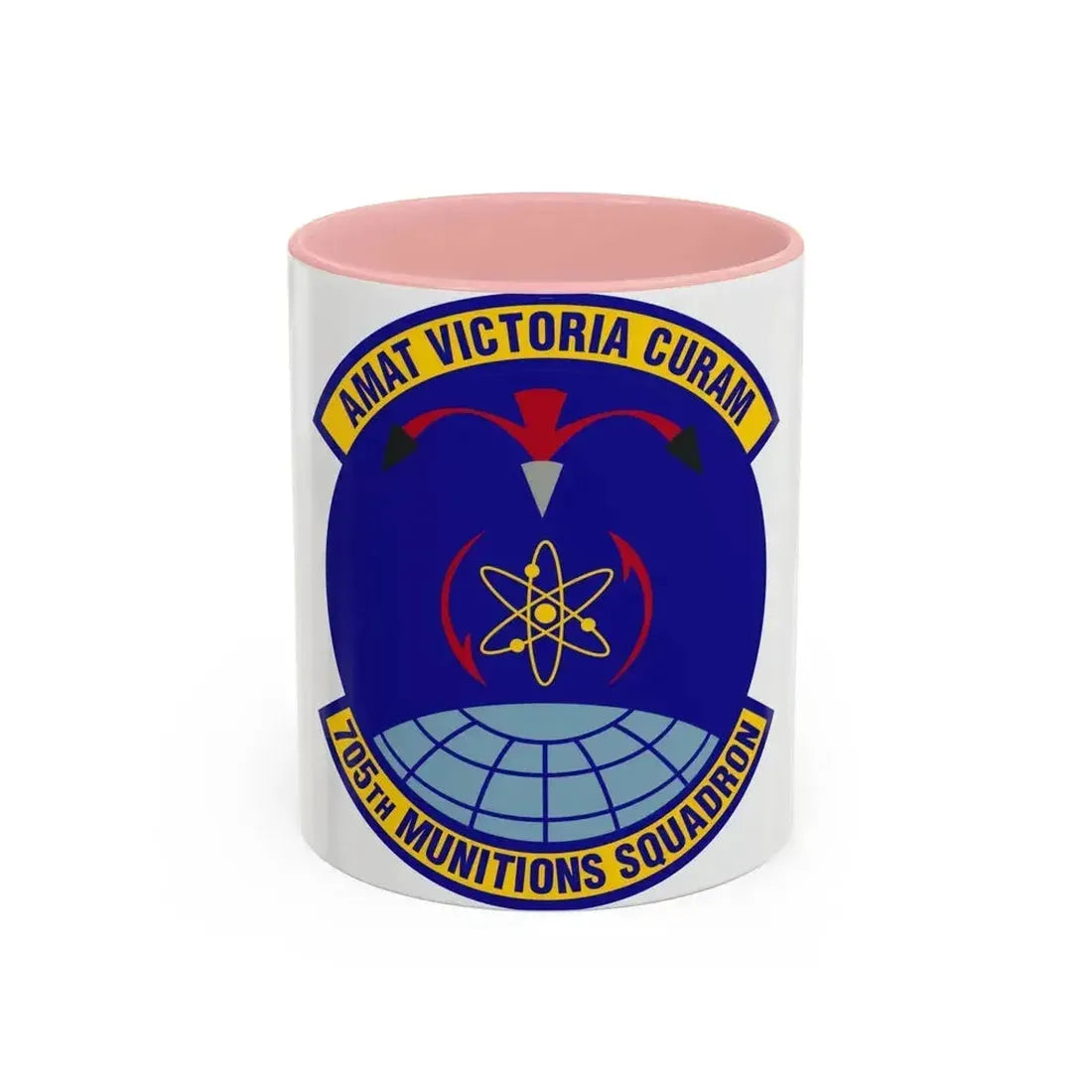 705th Munitions Squadron (U.S. Air Force) Accent Coffee Mug 11oz Pink - Go Mug Yourself
