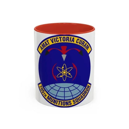 705th Munitions Squadron (U.S. Air Force) Accent Coffee Mug 11oz Red - Go Mug Yourself