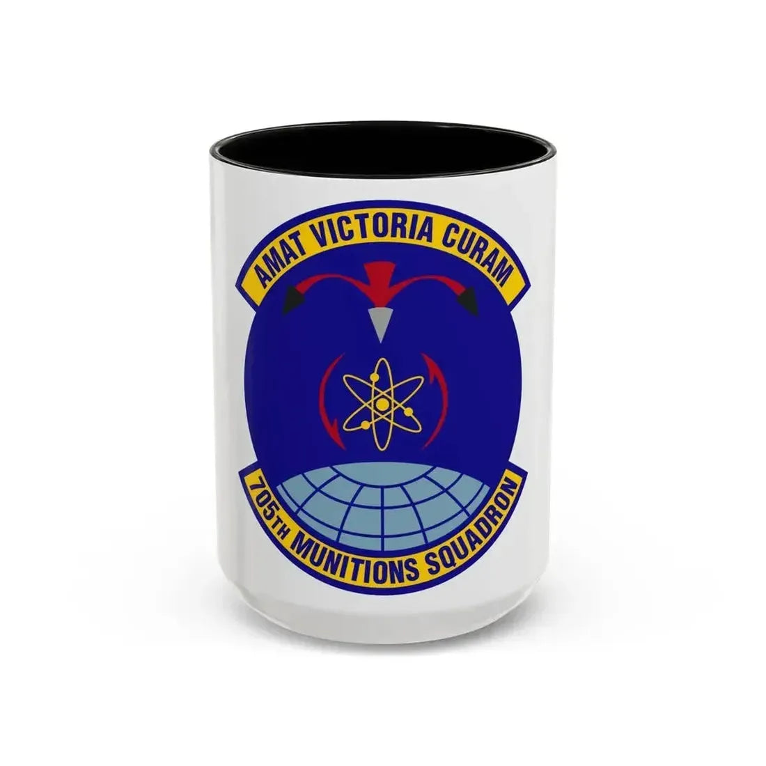 705th Munitions Squadron (U.S. Air Force) Accent Coffee Mug 15oz Black - Go Mug Yourself