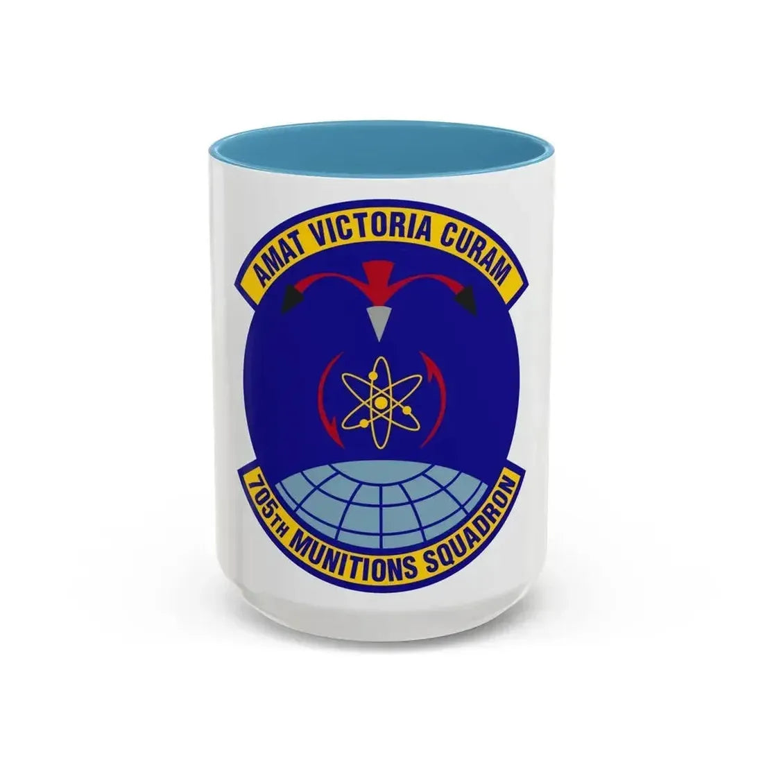 705th Munitions Squadron (U.S. Air Force) Accent Coffee Mug 15oz Light Blue - Go Mug Yourself
