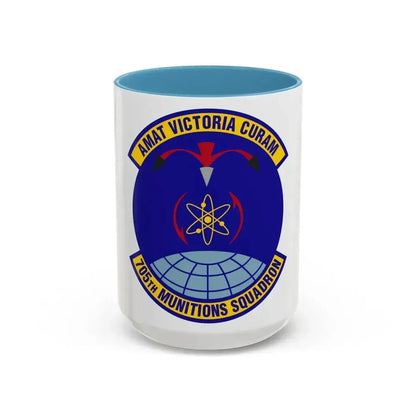 705th Munitions Squadron (U.S. Air Force) Accent Coffee Mug 15oz Light Blue - Go Mug Yourself
