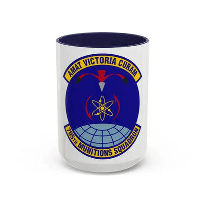 705th Munitions Squadron (U.S. Air Force) Accent Coffee Mug 15oz Navy - Go Mug Yourself