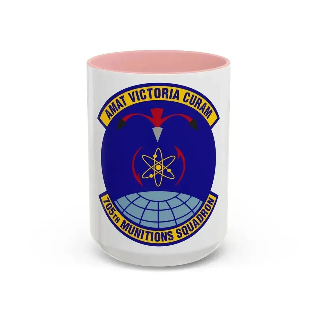 705th Munitions Squadron (U.S. Air Force) Accent Coffee Mug 15oz Pink - Go Mug Yourself