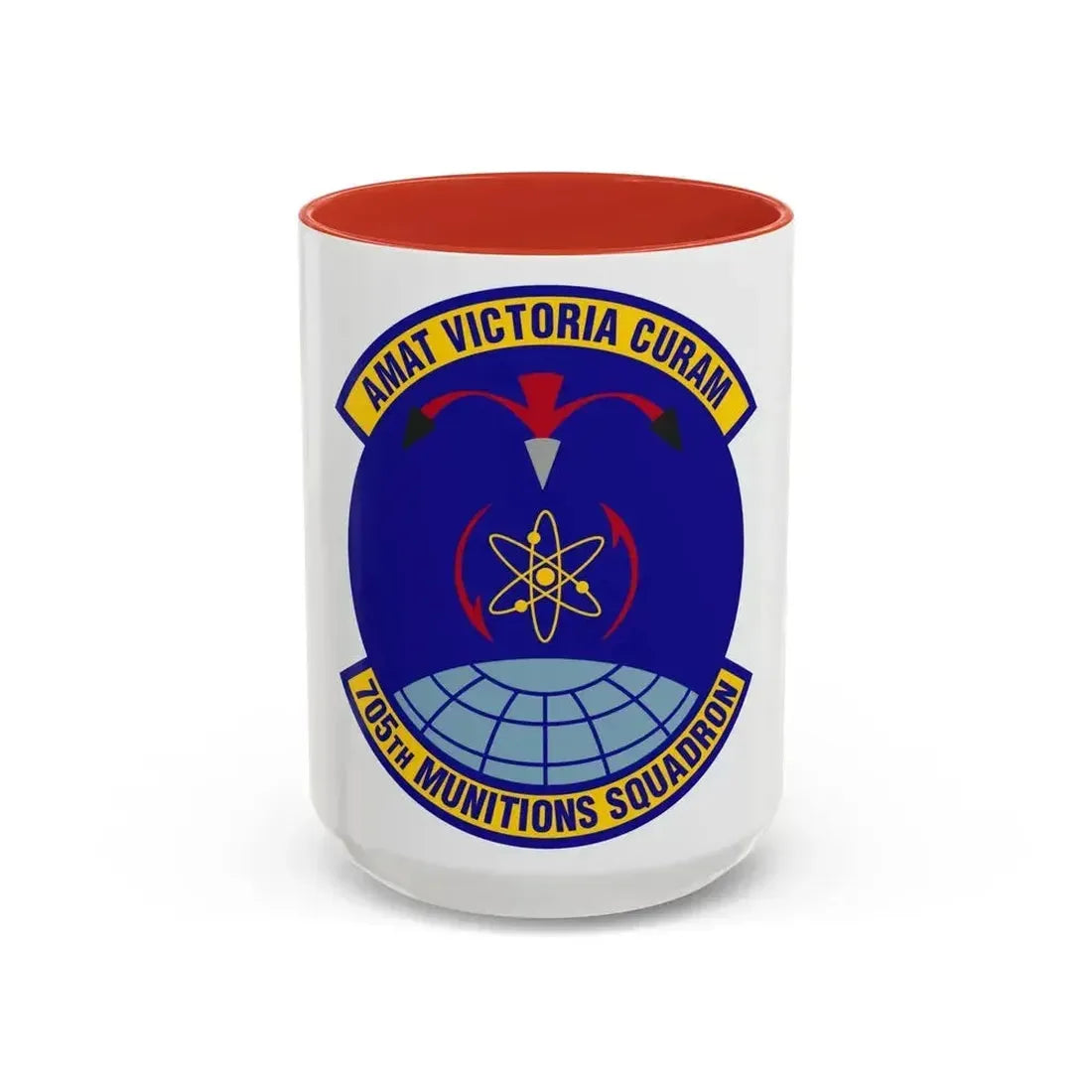 705th Munitions Squadron (U.S. Air Force) Accent Coffee Mug 15oz Red - Go Mug Yourself